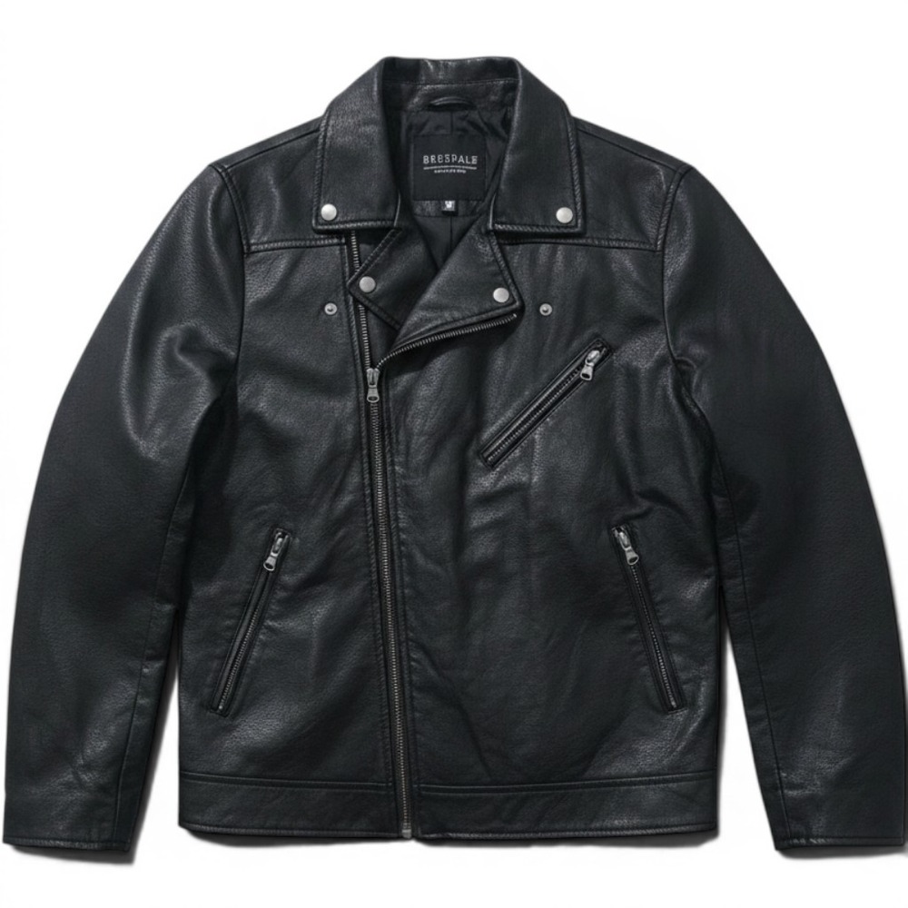 Riverdale South Side Serpents Faux Leather Moto Jacket Black Mens Medium WB
